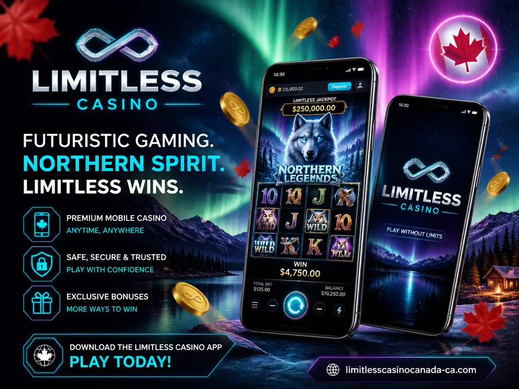 Limitless Casino app jackpot 250000$ win 4750$
