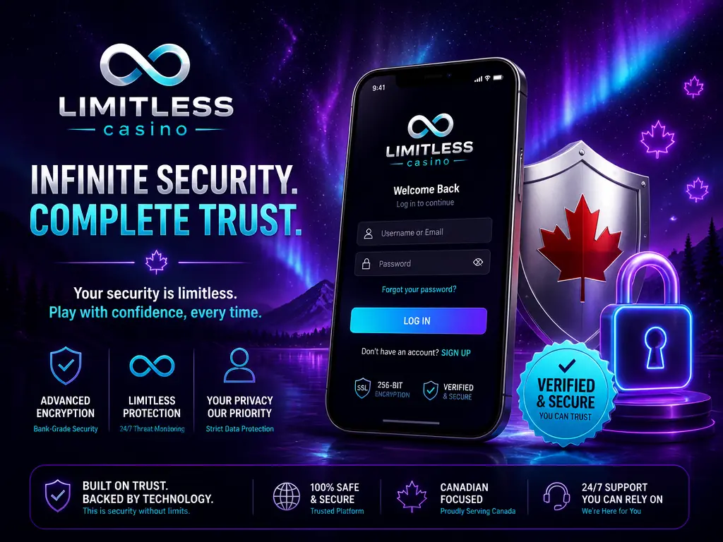Limitless Casino Canada login secure access account protection