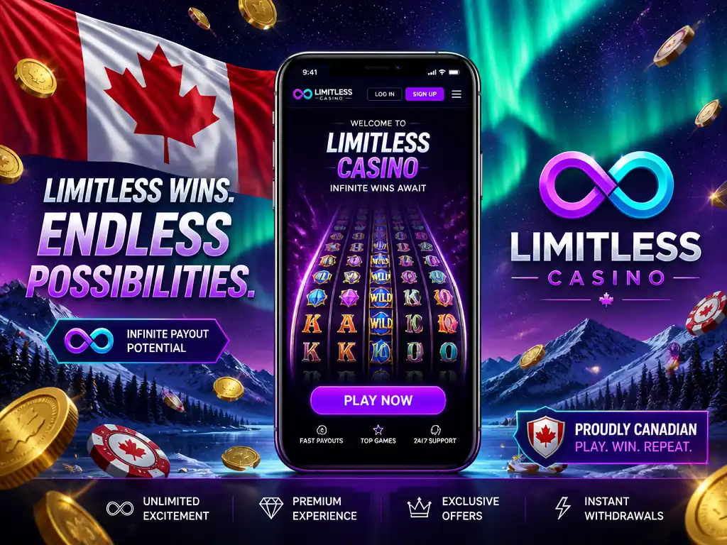 Limitless Casino Canada welcome unlimited wins payouts
